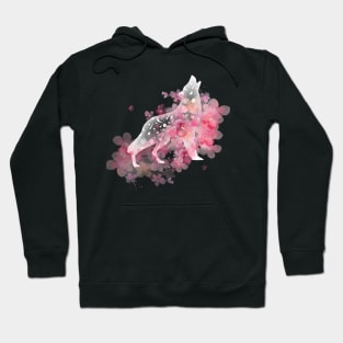 See Thru Galaxy Dog Floral Look Hoodie